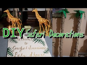 DIY Safari Baby Shower Decorations 💚