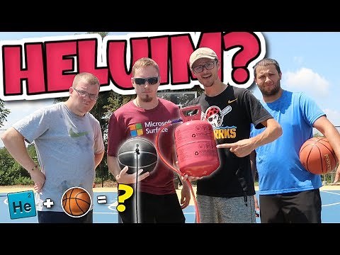 What Happens if You Fill a BASKETBALL With HELIUM?? DOES IT MAKE A DIFFERENCE??