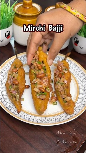 Mirchi Bajji Recipe | Spicy & Stuffed Andhra Style