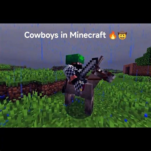 Cowboys in Minecraft 🤠🔥 - #mlg #minecraft #memes #cowboys #cinematic