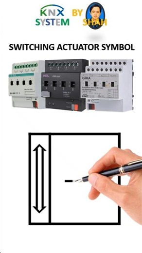 knx switching actuator symbol #knx #homeautomation #smarthome #electrical