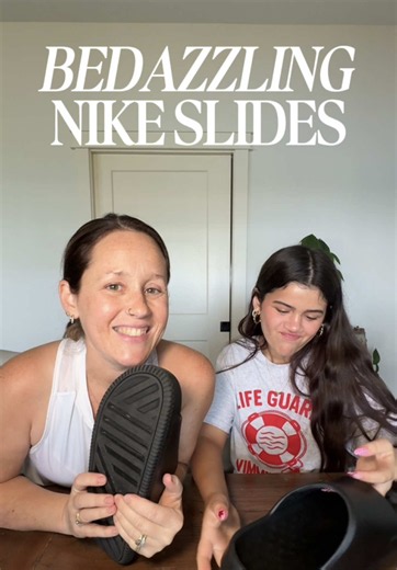Bedazzled Nike Slides DIY Idea — Add to Nike Lineup?