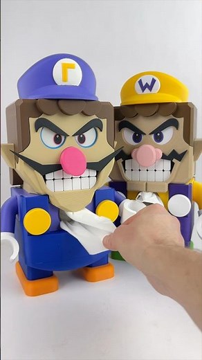 3D PRINTED WALUIGI - TISSUE DISPENSER