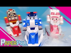 24.The Great Rescue of the whale and buddies! | Paper POLI [PETOZ] | Robocar Poli Special