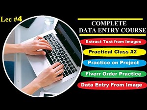 Data Entry Complete Course | Class 4 | Extracting Data from Images and PDFs | Urdu/Hindi