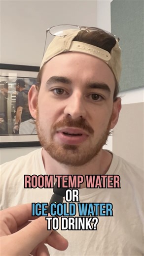 Do you drink your water at room temperature or ice cold? #water #ice #cold #temperature | Jomboy Media