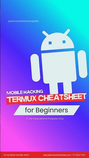 Termux Cheatsheet for Beginners