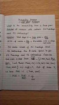 Probability problem (leap year problem)