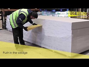 Easy Wedge MK3 Splitting Packs of Plasterboards