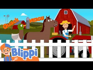Farm Animal Song | BLIPPI | Educational Songs For Kids