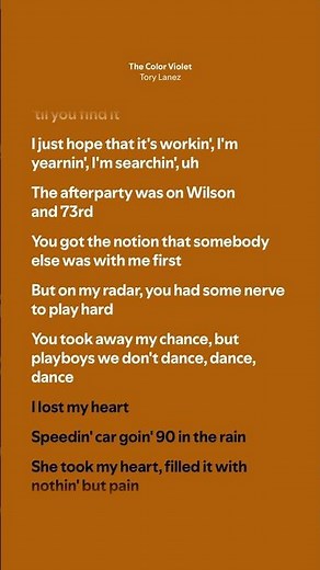 The Color Violet - Tory Lanez (Lyrics)