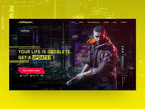 CyberPunk 2077 Web Concept