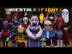 Undertale [FIGHT] - All Monster Characters Showcase [V1.02 - V1.04a]