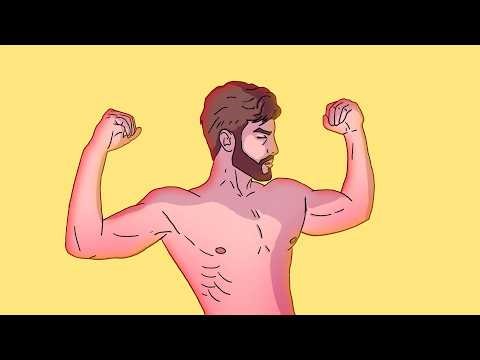 From skinny to muscular 0321 (Male muscle Growth Animation - NOT AI)