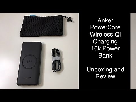 Anker Wireless Power Bank Powercore III 10K External Battery Qi Charger Unboxing and Review UK