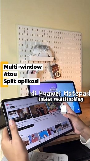 Cara multitasking, split aplikasi atau multi-window di tablet Huawei Matepad 11 SE