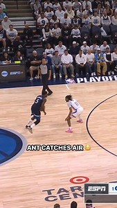 Ant floats, twists, and kisses it off the glass for the tough reverse! 🌀 OKC-MIN | Game 3 on ABC 📺 | NBA