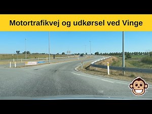 Motortrafikvej og udkørsel ved Vinge