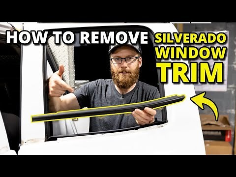 How to Remove 2014-2019 Silverado and Sierra Exterior Window Trim