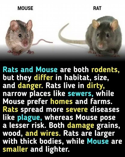 Rats vs Mice: Key Differences in Habitat, Size, and Danger #australia #usa