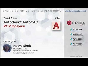 AutoCAD Tips & Tricks - PGP Dosyası