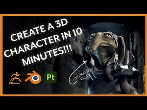 How To Make A 3D Character in 10 Minutes