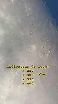 Gradual zoom into a lunar crater 😱🤩 #moon #crater #space #artemis #telescope #science