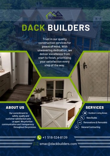 Building Your Vision, From the Ground Up — at Dack Builders! From new builds to renovations, remodels, and outdoor living spaces, we bring craftsmanship, quality, and care to every project. Whether you’re dreaming of a modern home, a refreshed interior, or a custom outdoor retreat — we’ve got you covered! ✅ General Contracting ✅ New Builds ✅ Renovations & Remodels ✅ Outdoor Living Areas …and more! Let’s start building your dream today. 📞 1 518-524-8139 | 🖂 smac@dackbuilders.com #deckbuilders #