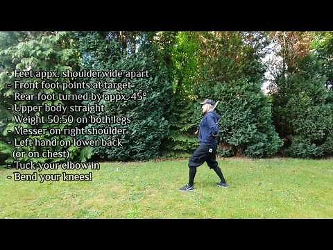 Langes Messer Solo Training - Part I: Footwork & Basic Cuts