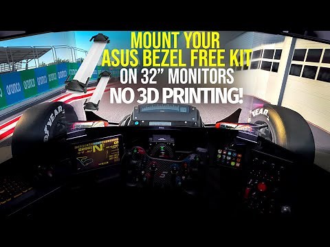 I mounted the Asus Bezel Free Kit on 32" monitors for $2.00 Here's how I did it!
