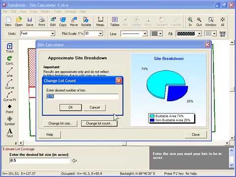 How to calculate lot coverage.