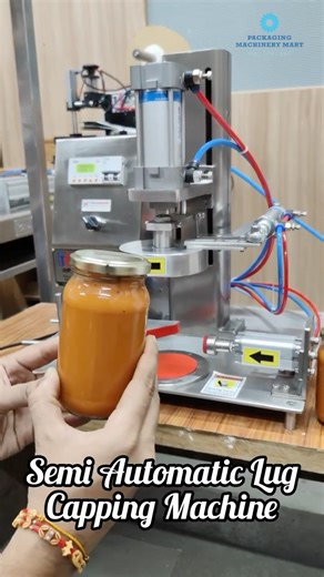 Semi Automatic Lug Capping Machine | Chilli Sauce Jar Capping