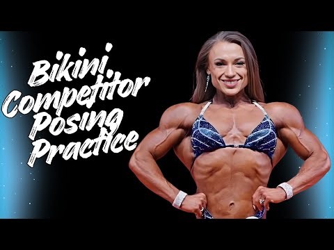 Bikini Competitor Posing Practice Snezhana Emelyanenkova | fbb warriora