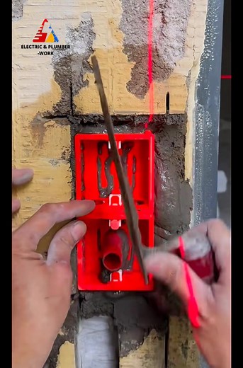 12K views · 51 reactions | Method for fixing electrical and water supply boxes | Electric & plumber world | Facebook