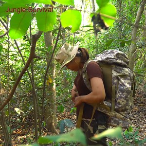 632K views · 8.1K reactions | survival shelter | Bushcraft earth hut, grass roof & fireplace with clay | Jungle Survival | Facebook