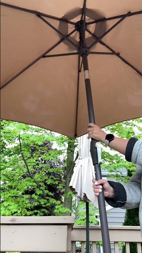 Patio Umbrella Assembly + Tilt Function Demo 🌂 | Honest Review