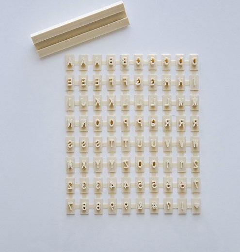 Alphabet Stamp Set: Clay Letter Stamps With Handle - Etsy