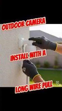 How to pull wire to an outdoor camera. How to install an outdoor i.p. camera
