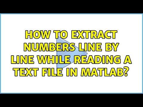 How to extract numbers line by line while reading a text file in matlab?