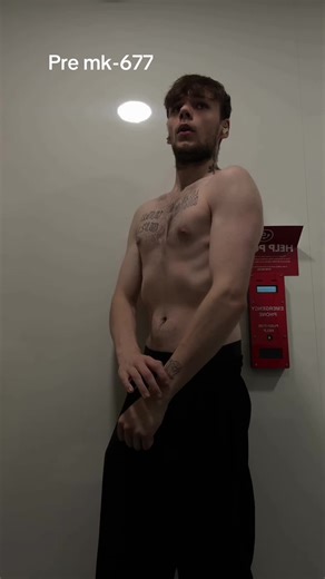 1 week MK-677 transformation #mk677 #fyp #peptide #gymtok #progress