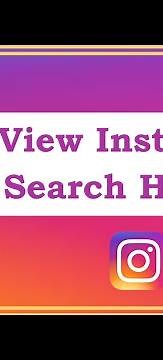 How To See All Search History Instagram