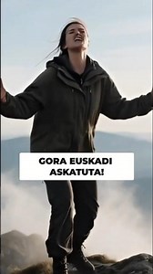 GORA EUSKADI ASKATUTA! La femme guerrière chante sa victoire au sommet du monde #shorts