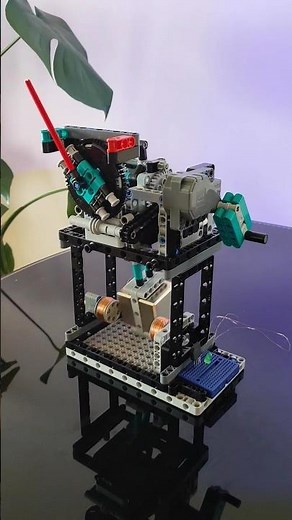 Lego clock generator: Making electricity by swinging a pendulum