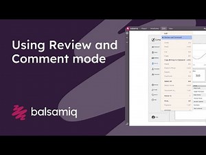 Using Review and Comment mode in Balsamiq