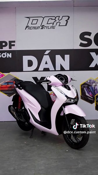 Sơn Xe SH Màu Hồng Hoa Anh Đào Tinh Tế tại DCX