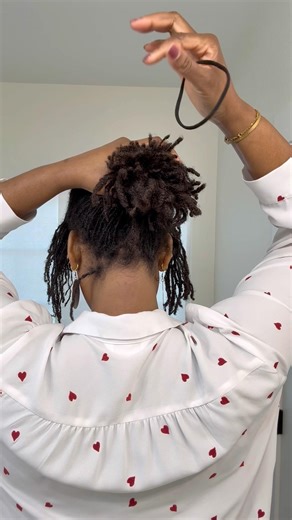 5 Minute Microloc Style for Work | Professional & Quick #microlocjourney #microlocstyles