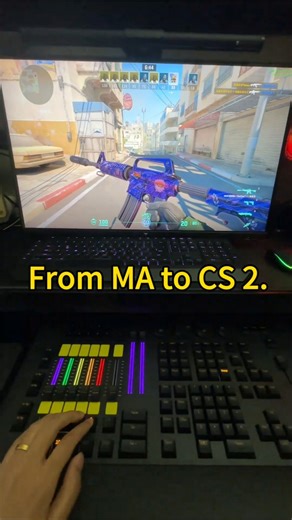 Normal gamer: mouse + keyboard.Me: lighting console + DMX.I’m built different. 🤣💡🎮