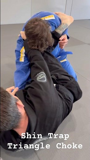 The shin trap triangle choke is an essential technique to know from the closed guard position! #bjj
