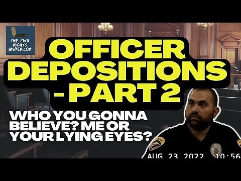Part 2 - Officer Depositions in Sargent v. Bish Civil Rights Lawsuit