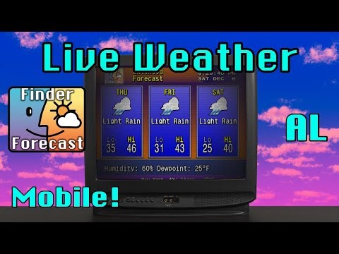 LIVE Mobile, AL Weather | Retro WeatherStar 4000 + 90s Jazz ☔🎷